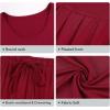 image:imageWiWi Viscose from Bamboo Womens Top and Capris Pajamas Set Super Soft Short Sleeve Sleepwear Cooling Scoop Neck Pjs SXXLAwine