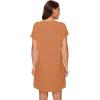 image:imageWiWi Womens Bamboo Viscose Nightgowns Soft Short Sleeve Sleep Shirt Lightweight Cool Nightshirt Pajama Dress SXXLCburnt Orange