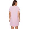 image:imageWiWi Womens Bamboo Viscose Nightgowns Soft Short Sleeve Sleep Shirt Lightweight Cool Nightshirt Pajama Dress SXXLCpink