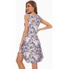 image:imageWiWi Womens Cooling Nightgowns Bamboo Viscose Sleeveless Sleep Shirts Super Soft Tank Night Dress Plus Size Sleepwear S4XApurpleFloral