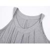 image:imageWiWi Womens Cooling Nightgowns Bamboo Viscose Sleeveless Sleep Shirts Super Soft Tank Night Dress Plus Size Sleepwear S4XEheather Grey
