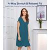 image:imageWiWi Womens Viscose from Bamboo Super Soft Nightgowns Short Sleeve Sleep Night Shirt Cooling Ladies Plus Size Sleepwear S4XDark Teal