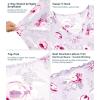 image:imageWiWi Womens Viscose from Bamboo Super Soft Nightgowns Short Sleeve Sleep Night Shirt Cooling Ladies Plus Size Sleepwear S4XGreyPeony