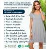 image:imageWiWi Womens Viscose from Bamboo Super Soft Nightgowns Short Sleeve Sleep Night Shirt Cooling Ladies Plus Size Sleepwear S4XHeather Grey