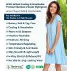 image:imageWiWi Womens Viscose from Bamboo Super Soft Nightgowns Short Sleeve Sleep Night Shirt Cooling Ladies Plus Size Sleepwear S4XPale Blue