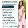 image:imageWiWi Womens Viscose from Bamboo Super Soft Nightgowns Short Sleeve Sleep Night Shirt Cooling Ladies Plus Size Sleepwear S4XPink