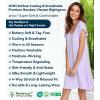 image:imageWiWi Womens Viscose from Bamboo Super Soft Nightgowns Short Sleeve Sleep Night Shirt Cooling Ladies Plus Size Sleepwear S4XTaro Purple