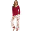A-wine Red+red Floral