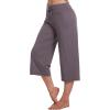 image:imageWiWi Bamboo Viscose womens capri pants Wide Leg Pajama Super Soft Lounge knit Sleep shorts Cooling Pj Bottoms SXXLCmisty Grey