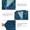 image:imageWiWi Pajamas for Women Bamboo Viscose Soft Ribbed Sleepwear Button Down Top and Pants 2 Piece Loungewear SXXLBblue Floral