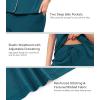 image:imageWiWi Pajamas for Women Bamboo Viscose Soft Ribbed Sleepwear Button Down Top and Pants 2 Piece Loungewear SXXLBdeep Teal