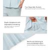 image:imageWiWi Pajamas for Women Bamboo Viscose Soft Ribbed Sleepwear Button Down Top and Pants 2 Piece Loungewear SXXLBlight Blue