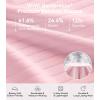 image:imageWiWi Pajamas for Women Bamboo Viscose Soft Ribbed Sleepwear Button Down Top and Pants 2 Piece Loungewear SXXLBpink