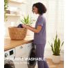 image:imageWiWi Pajamas for Women Bamboo Viscose Soft Ribbed Sleepwear Button Down Top and Pants 2 Piece Loungewear SXXLBviolet
