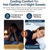 image:imageWiWi Pajamas for Women Soft Knit Capri Pants Pajama Sets Summer Pjs Sleepwear Comfy Lounge Set Viscose from Bamboo SXXLAmist Green