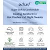 image:imageWiWi Pajamas for Women Soft Knit Capri Pants Pajama Sets Summer Pjs Sleepwear Comfy Lounge Set Viscose from Bamboo SXXLDlight Dlue