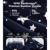 image:imageWiWi Super Soft Nightgowns for Women 34 Sleeve Cooling Nightshirts Sleepwear Bamboo Viscose Dress S4XBnavy Stars