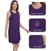 image:imageWiWi Tank Nightgown for Women Soft Comfy Sleeveless Sleep Gowns Viscose from Bamboo Cooling Sleepwear SXXLEdark Purple
