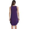 image:imageWiWi Tank Nightgown for Women Soft Comfy Sleeveless Sleep Gowns Viscose from Bamboo Cooling Sleepwear SXXLEdark Purple