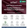 image:imageWiWi Womens Pajamas Set Super Soft Lounge Set Viscose from Bamboo Sleepwear Cooling Long Sleeve Top Leggings Pjs SXXLBrownish Red