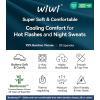 image:imageWiWi Womens Pajamas Set Super Soft Lounge Set Viscose from Bamboo Sleepwear Cooling Long Sleeve Top Leggings Pjs SXXLPeacock Blue