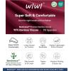 image:imageWiWi Womens Pajamas Sets Bamboo Viscose Short Sleeve Top with Capri Pants Super Soft Lounge Cooling Sleepwear Pjs SXXLAwine