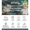 image:imageWiWi Womens Pajamas Sets Bamboo Viscose Short Sleeve Top with Capri Pants Super Soft Lounge Cooling Sleepwear Pjs SXXLBgreenFloral