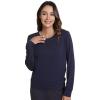 image:imageWiWi Womens Pajama Shirt Super Soft Long Sleeve Tops Casual Crew Neck Tee Outfits Loungwear SXXLNavy