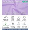 image:imageWiWi Bamboo Viscose Nightgowns for Women Super Soft Short Sleeve V Neck Sleep Dress Cooling Plus Size Lounge Sleepwear S4XDtaro Purple