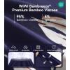 image:imageWiWi Bamboo Viscose Nightgowns for Women Super Soft Short Sleeve V Neck Sleep Dress Cooling Plus Size Lounge Sleepwear S4XNavy Floral