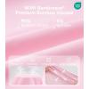 image:imageWiWi Bamboo Viscose Nightgowns for Women Super Soft Short Sleeve V Neck Sleep Dress Cooling Plus Size Lounge Sleepwear S4XPink