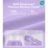 image:imageWiWi Bamboo Viscose Nightgowns for Women Super Soft Short Sleeve V Neck Sleep Dress Cooling Plus Size Lounge Sleepwear S4XTaro Purple