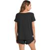 image:imageWiWi Bamboo Viscose Pajama Set for Women Soft Short Sleeve Top and Short 2 Piece Pjs Sleepwear Summer Cooling LoungewearBlack