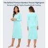 image:imageWiWi Nightgowns for Women Super Soft Viscose from Bamboo Long Sleeve Nightshirts Cooling Sleepwear Plus Size Nightshirts S3XAqua Blue