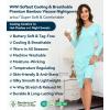 image:imageWiWi Nightgowns for Women Super Soft Viscose from Bamboo Long Sleeve Nightshirts Cooling Sleepwear Plus Size Nightshirts S3XAqua Blue
