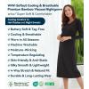 image:imageWiWi Nightgowns for Women Super Soft Viscose from Bamboo Long Sleeve Nightshirts Cooling Sleepwear Plus Size Nightshirts S3XBlack