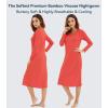 image:imageWiWi Nightgowns for Women Super Soft Viscose from Bamboo Long Sleeve Nightshirts Cooling Sleepwear Plus Size Nightshirts S3XCoral