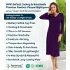 image:imageWiWi Nightgowns for Women Super Soft Viscose from Bamboo Long Sleeve Nightshirts Cooling Sleepwear Plus Size Nightshirts S3XDark Purple