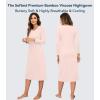 image:imageWiWi Nightgowns for Women Super Soft Viscose from Bamboo Long Sleeve Nightshirts Cooling Sleepwear Plus Size Nightshirts S3XDusty Pink
