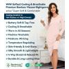image:imageWiWi Nightgowns for Women Super Soft Viscose from Bamboo Long Sleeve Nightshirts Cooling Sleepwear Plus Size Nightshirts S3XDusty Pink
