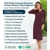 image:imageWiWi Nightgowns for Women Super Soft Viscose from Bamboo Long Sleeve Nightshirts Cooling Sleepwear Plus Size Nightshirts S3XFig Red