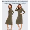image:imageWiWi Nightgowns for Women Super Soft Viscose from Bamboo Long Sleeve Nightshirts Cooling Sleepwear Plus Size Nightshirts S3XGreen