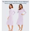 image:imageWiWi Nightgowns for Women Super Soft Viscose from Bamboo Long Sleeve Nightshirts Cooling Sleepwear Plus Size Nightshirts S3XLavender Purple