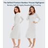 image:imageWiWi Nightgowns for Women Super Soft Viscose from Bamboo Long Sleeve Nightshirts Cooling Sleepwear Plus Size Nightshirts S3XLight Grey
