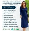 image:imageWiWi Nightgowns for Women Super Soft Viscose from Bamboo Long Sleeve Nightshirts Cooling Sleepwear Plus Size Nightshirts S3XNavy