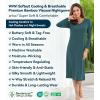 image:imageWiWi Nightgowns for Women Super Soft Viscose from Bamboo Long Sleeve Nightshirts Cooling Sleepwear Plus Size Nightshirts S3XNavy Blue