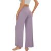image:imageWiWi Pajamas Pants for Women Wide Leg Long Bottoms Bamboo Viscose Casual Loose Sweatpants High Waist Joggers SXXLEviolet