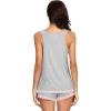 image:imageWiWi Pajamas for Women Super Soft Sleeveless Top with Shorts Cooling Pajama Sets Bamboo Viscose 2 Piece Sleepwear Set S4XAlight Heather GreyPink