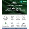 image:imageWiWi Pajamas for Women Super Soft Sleeveless Top with Shorts Cooling Pajama Sets Bamboo Viscose 2 Piece Sleepwear Set S4XBdark Green