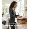 image:imageWiWi Soft Underwear for Women Thermal Long Johns Sets Super Warm Base Layer Top Pants Pajamas Set Viscose from Bamboo S3XBcharcoal Heather